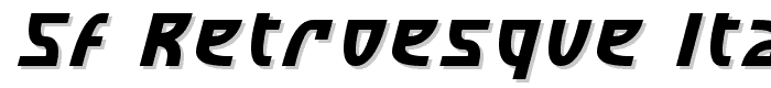 SF Retroesque Italic font